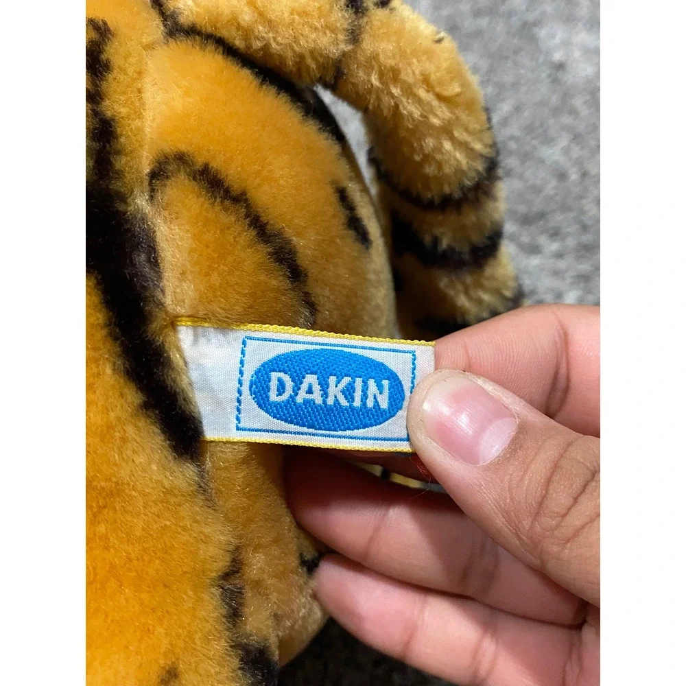 Dakin Tiger Plush Toy Kids 15in Orange Good Vintage Safari Jacket Collectible